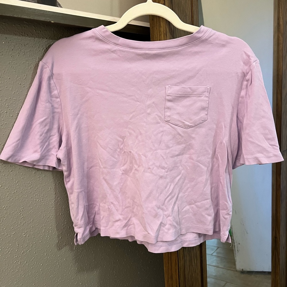 A new day, cropped pocket t shirt, size: small